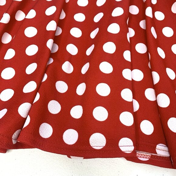Urban Coco Women's Polkadot Stretchy Flared Mini Skater‎ Skirt Size M Rockabilly - Picture 3 of 7